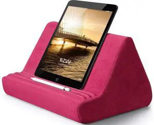 Tablet Pillow Stand with Pocket,Adjustable 3 Viewing Angle,Lazy Holder for Bed Sofa,Compatible with iPads Tablets eReaders Smartphones Books Magazines Tablet Pillow Stand with Pocket,Adjustable 3 Viewing Angle,Lazy Holder for Bed Sofa,Compatible with iPads Tablets eReaders Smartphones Books Magazines