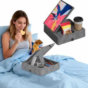 Tablet Pillow Stand with Storage for Bed, Lap, iPad and Kindle Tablet Pillow Stand with Storage for Bed, Lap, iPad and Kindle