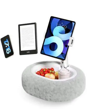 Tablet Stand Pillow for Bed, Adjustable Tablet Stand with Detachable Snack Bowl, Phone Stand for Bed, Kindle Holder, iPad Holder, Tablet Holder for Reading, Watching Videos and Streaming Tablet Stand Pillow for Bed, Adjustable Tablet Stand with Detachable Snack Bowl, Phone Stand for Bed, Kindle Holder, iPad Holder, Tablet Holder for Reading, Watching Videos and Streaming