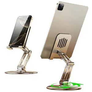 360° Rotating for iPad Stand for Desk Cell Phone Holder Adjustable Tablet Stand for Desk, Aluminum Alloy, Silver,for Ipad Tablet Kindle Stands Holder Compatible 4.7"-12.9" 360° Rotating for iPad Stand for Desk Cell Phone Holder Adjustable Tablet Stand for Desk, Aluminum Alloy, Silver,for Ipad Tablet Kindle Stands Holder Compatible 4.7"-12.9"