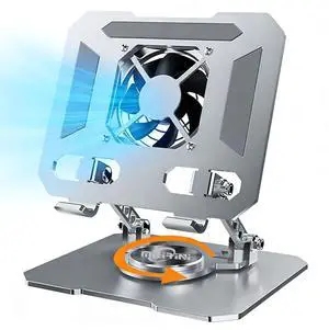 360° Rotating Desk Stand Holder with USB Cooler for iPad/Tablets 360° Rotating Desk Stand Holder with USB Cooler for iPad/Tablets