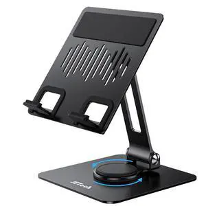 Swivel Tablet Stand for 4-13" Tablets and Phones, Black Swivel Tablet Stand for 4-13" Tablets and Phones, Black