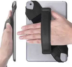 Universal Tablet Hand Strap Holder, 360 Degrees Swivel Leather Handle Grip with Elastic Belt, Secure & Portable for 7.9" -8.4" Tablets (Samsung Asus Acer Google iPad mini), Black Universal Tablet Hand Strap Holder, 360 Degrees Swivel Leather Handle Grip with Elastic Belt, Secure & Portable for 7.9" -8.4" Tablets (Samsung Asus Acer Google iPad mini), Black