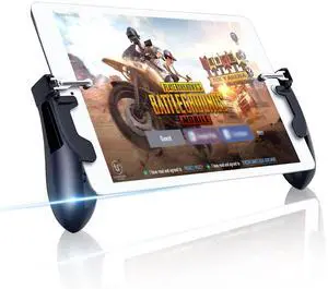 Mobile Game Controller for iPad/Tablets, Sensitive Shoot Aim Gamepad Trigger for PUBG/Knives Out, Handgrip for Tablet & Smartphones Mobile Game Controller for iPad/Tablets, Sensitive Shoot Aim Gamepad Trigger for PUBG/Knives Out, Handgrip for Tablet & Smartphones