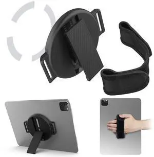 Tablet Stand with Hand Strap - Universal Tablet Hand Strap Holder & Loop Fastening Handle Grip with Velcro Adjustable Length for iPad Pro 9-11 Inch iPad mini 6/7 Samsung Tablets Tablet Stand with Hand Strap - Universal Tablet Hand Strap Holder & Loop Fastening Handle Grip with Velcro Adjustable Length for iPad Pro 9-11 Inch iPad mini 6/7 Samsung Tablets