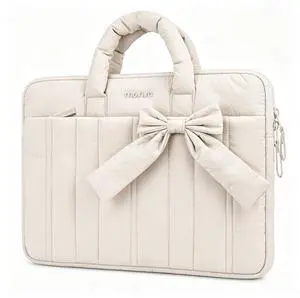 Laptop Case 16 inch, 15-15.6 inch Puffy Laptop Sleeve, Sand Laptop Case 16 inch, 15-15.6 inch Puffy Laptop Sleeve, Sand