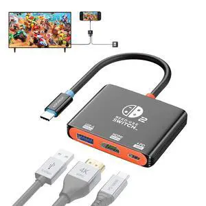 Portable Handheld Gaming Dock USB C Dock with 4K@60Hz HDMI Adapter Portable Handheld Gaming Dock USB C Dock with 4K@60Hz HDMI Adapter