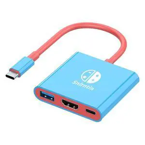 Docking Station for Nintendo Switch, 3-Port USB C Multiport Digital AV Converter Adapter with 4K HDMI USB 3.0 100W Charging Port, Switch Travel Dock with HDMI for MacBook Pro, Dell XPS, HP, etc Docking Station for Nintendo Switch, 3-Port USB C Multiport Digital AV Converter Adapter with 4K HDMI USB 3.0 100W Charging Port, Switch Travel Dock with HDMI for MacBook Pro, Dell XPS, HP, etc