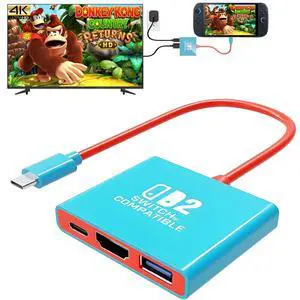 Switch TV Dock - 4K/60Hz HDMI 2.0 Adapter, PD100W, USB 3.0 Port - Docking Station for Nintendo Switch/OLED (Switch 2 Version 21.0.0 Need Firmware Upgrade) Switch TV Dock - 4K/60Hz HDMI 2.0 Adapter, PD100W, USB 3.0 Port - Docking Station for Nintendo Switch/OLED (Switch 2 Version 21.0.0 Need Firmware Upgrade)