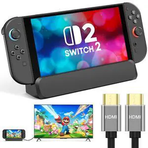 for Nintendo Switch 2 Dock Station, Portable TV Docking Station with 4K@60Hz HDMI Output, USB 3.0 Port and 100W USB C Power, Includes HDMI Cable for Nintendo Switch 2 Dock Station, Portable TV Docking Station with 4K@60Hz HDMI Output, USB 3.0 Port and 100W USB C Power, Includes HDMI Cable