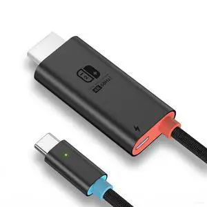 Switch 2 Dock HDMI Cable 6.56ft / 2m, 4K@60Hz HDR HDMI 2.0 TV Adapter, 100W PD 3.0 Fast Charging Portable Docking Station Compatible with Nintendo Switch 2/OLED/Steam Deck/ROG Ally X Switch 2 Dock HDMI Cable 6.56ft / 2m, 4K@60Hz HDR HDMI 2.0 TV Adapter, 100W PD 3.0 Fast Charging Portable Docking Station Compatible with Nintendo Switch 2/OLED/Steam Deck/ROG Ally X