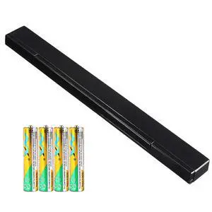 Replacement Wii Wire-less Sensor Bar, Motion Sensor Signal Receiver for Nintendo Wii and Wii U Console with Stable Stand and 4 AAA Batteries(Black) Replacement Wii Wire-less Sensor Bar, Motion Sensor Signal Receiver for Nintendo Wii and Wii U Console with Stable Stand and 4 AAA Batteries(Black)