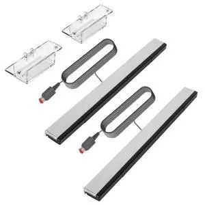 2 Pack Motion Sensor Bar for Wii Remote - Wired USB Sensor Bar Replacement for Nintendo Wii and Wii U Console - Game Accessories for Wii, Wii U 2 Pack Motion Sensor Bar for Wii Remote - Wired USB Sensor Bar Replacement for Nintendo Wii and Wii U Console - Game Accessories for Wii, Wii U