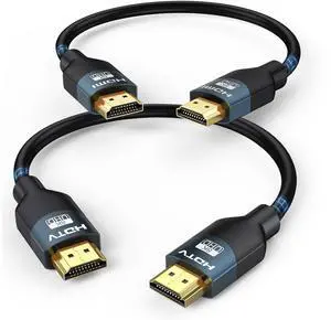 8K HDMI 2.1 Cable, 6 Inch, 2-Pack, 48Gbps 8K HDMI 2.1 Cable, 6 Inch, 2-Pack, 48Gbps