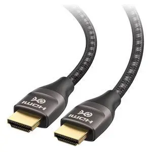 Premium Braided 48Gbps 8K HDMI Cable, 6.6ft/2m Premium Braided 48Gbps 8K HDMI Cable, 6.6ft/2m