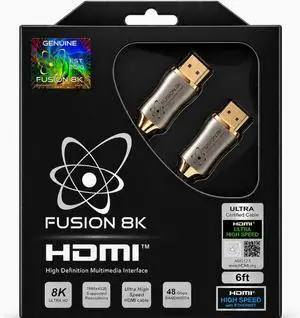 Certified HDMI 2.1 Cable 48Gbps 6 Feet - 10K 8K@60Hz 4K@120Hz 144Hz | eARC HDR10 Dolby Vision HDCP 2.3 | Braided Cord for PS5, Xbox Series X, Apple TV 4K, Roku, OLED TV Certified HDMI 2.1 Cable 48Gbps 6 Feet - 10K 8K@60Hz 4K@120Hz 144Hz | eARC HDR10 Dolby Vision HDCP 2.3 | Braided Cord for PS5, Xbox Series X, Apple TV 4K, Roku, OLED TV