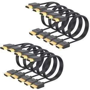 3 FT HDMI Cable 10-Pack Black,4K HDMI Cord 3FT High Speed Shielded HDMI 2.0 3 FT HDMI Cable 10-Pack Black,4K HDMI Cord 3FT High Speed Shielded HDMI 2.0