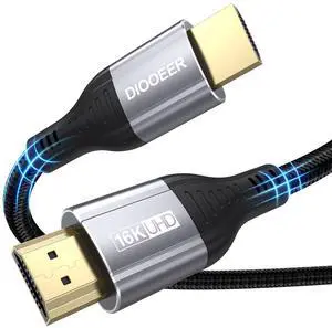16K 8K Short HDMI Cable 1.5FT 96Gbps Ultra High Speed HDMI 2.2 Cord 18inch 16K 8K Short HDMI Cable 1.5FT 96Gbps Ultra High Speed HDMI 2.2 Cord 18inch