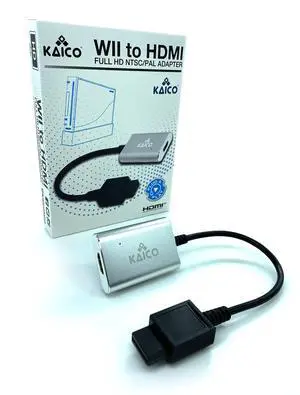 Wii to HDMI Adapter for Nintendo Consoles, Supports Component Output - Plug & Play NTSC & PAL Wii to HDMI Adapter for Nintendo Consoles, Supports Component Output - Plug & Play NTSC & PAL