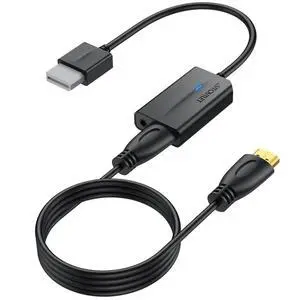 Wii to HDMI Converter 1080P with 6ft High Speed HDMI Cable Wii2 HDMI Adapter with Blue Indicator, Output Video&Audio with 3.5mm Jack Audio Compatible with Full HD Devices Wii to HDMI Converter 1080P with 6ft High Speed HDMI Cable Wii2 HDMI Adapter with Blue Indicator, Output Video&Audio with 3.5mm Jack Audio Compatible with Full HD Devices