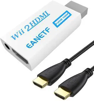 Wii to HDMI Converter 1080P 5ft with Audio for Wii Console Wii to HDMI Converter 1080P 5ft with Audio for Wii Console
