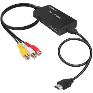 RCA to HDMI Converter, AV to HDMI Adapter RCA to HDMI Converter, AV to HDMI Adapter