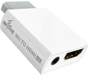 Wii to HDMI Converter 1080P for Full HD Device, Wii HDMI Adapter with 3,5mm Audio Jack&HDMI Output Compatible with Wii, Wii U, HDTV, Monitor-Supports Wii Display Modes 720P, NTS Wii to HDMI Converter 1080P for Full HD Device, Wii HDMI Adapter with 3,5mm Audio Jack&HDMI Output Compatible with Wii, Wii U, HDTV, Monitor-Supports Wii Display Modes 720P, NTS