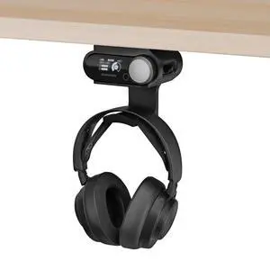 Under Desk Headphone Hanger Stand for Steelseries Arctis Nova Pro, Elite and Pro Omni Wireless Headsets with Dock for the Wireless Base Station by (HPS02) Under Desk Headphone Hanger Stand for Steelseries Arctis Nova Pro, Elite and Pro Omni Wireless Headsets with Dock for the Wireless Base Station by (HPS02)
