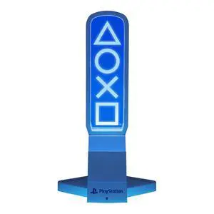 PlayStation 3-in-1 Headphone Stand and Tech Charging Station with Console Controller Cradle and 2 USB-C Ports, RGB Colour Changing Light Panel, Officially Licensed Gift for Gamers PlayStation 3-in-1 Headphone Stand and Tech Charging Station with Console Controller Cradle and 2 USB-C Ports, RGB Colour Changing Light Panel, Officially Licensed Gift for Gamers