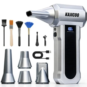 Compressed Air Duster, 150000RMP 4 Gear Electric Air Blower with 6 Brushes | 4 Nozzles,Hand Mini Air Blower,Type-C Rechargeable,Computer,Keyboard,Outdoor Use,Home,BBQ,Cars Clean,Clearing Snow&Leaves Compressed Air Duster, 150000RMP 4 Gear Electric Air Blower with 6 Brushes | 4 Nozzles,Hand Mini Air Blower,Type-C Rechargeable,Computer,Keyboard,Outdoor Use,Home,BBQ,Cars Clean,Clearing Snow&Leaves