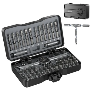 69 in 1 Magnetic Screwdriver Set with 4 Handles, Ratcheting Screwdriver Set, S2 Steel Bits, Precision & T-Handle, Multi Bit Tool Kit for Home, Auto, Repair, Furniture 69 in 1 Magnetic Screwdriver Set with 4 Handles, Ratcheting Screwdriver Set, S2 Steel Bits, Precision & T-Handle, Multi Bit Tool Kit for Home, Auto, Repair, Furniture