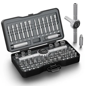 71 in 1 T-Handle Ratchet Screwdriver Set, Magnetic Screwdriver Set | S2 Steel Bits & Sockets, 72-Tooth, 4 Extension Rods, Ratcheting Screwdriver for Home Repair, Assembly, Bicycle, Auto, DIY 71 in 1 T-Handle Ratchet Screwdriver Set, Magnetic Screwdriver Set | S2 Steel Bits & Sockets, 72-Tooth, 4 Extension Rods, Ratcheting Screwdriver for Home Repair, Assembly, Bicycle, Auto, DIY