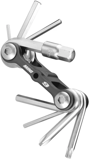 The Mini 9-Function Bicycle Tool - TT2409 , Black/Silver, L x W x H 6.6 x 3.1 x 2cm / 2.6x 1.2x 0.8 The Mini 9-Function Bicycle Tool - TT2409 , Black/Silver, L x W x H 6.6 x 3.1 x 2cm / 2.6x 1.2x 0.8