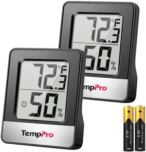 TempAir 2 Pack Hygrometer Indoor Humidity Meter, Room Thermometer | Accurate, Fast Refresh, Easy-Read Comfort Indicator, Temperature and Humidity Monitor House, Nursery, Basement, Incubator TempAir 2 Pack Hygrometer Indoor Humidity Meter, Room Thermometer | Accurate, Fast Refresh, Easy-Read Comfort Indicator, Temperature and Humidity Monitor House, Nursery, Basement, Incubator