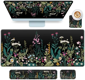 Desk Mat with Wrist Rest, 4-in-1 XXL Large Keyboard and Mouse Pad | (35.4×15.7in)Large Mouse Pad + Keyboard Wrist Rest + Coaster, Desk Mat for Keyboard and Mouse Big Computer Desk Mat Non-Slip Desk Mat with Wrist Rest, 4-in-1 XXL Large Keyboard and Mouse Pad | (35.4×15.7in)Large Mouse Pad + Keyboard Wrist Rest + Coaster, Desk Mat for Keyboard and Mouse Big Computer Desk Mat Non-Slip