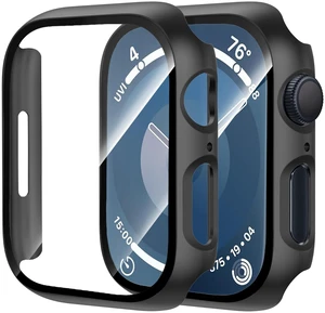 2 Pack Case for Apple Watch Series 11/10 46mm | with Tempered Glass Screen Protector, Ultra-Thin Scratch Resistant Full Protective Bumper Cover for iWatch 46mm,Black 2 Pack Case for Apple Watch Series 11/10 46mm | with Tempered Glass Screen Protector, Ultra-Thin Scratch Resistant Full Protective Bumper Cover for iWatch 46mm,Black