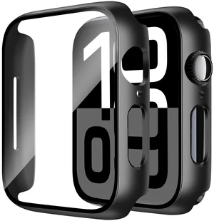 2 Pack Case Compatible with Apple Watch Series 11 (2025)/ Series 10 42mm with Tempered Glass Screen Protector, Hard PC Case Scratch-Resistant Overall Protective Cover- Black 2 Pack Case Compatible with Apple Watch Series 11 (2025)/ Series 10 42mm with Tempered Glass Screen Protector, Hard PC Case Scratch-Resistant Overall Protective Cover- Black