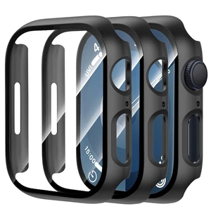 3-Pack Case Screen Protector for Apple Watch 46mm Series 11/10 | with Sensitive Touch Tempered Glass,Ultra-Thin Anti-Scratch Full Protective Cover for iWatch 46mm Accessories 3-Pack Case Screen Protector for Apple Watch 46mm Series 11/10 | with Sensitive Touch Tempered Glass,Ultra-Thin Anti-Scratch Full Protective Cover for iWatch 46mm Accessories