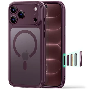 Classic Hybrid for iPhone 18 Pro/17 Pro Case, Frosted Burgundy | Long-Lasting Anti-Yellowing, Ultra-Thin, Compatible with MagSafe, 3X Military-Grade Protection, Camera Control Classic Hybrid for iPhone 18 Pro/17 Pro Case, Frosted Burgundy | Long-Lasting Anti-Yellowing, Ultra-Thin, Compatible with MagSafe, 3X Military-Grade Protection, Camera Control