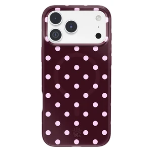 for iPhone 18 Pro Max Case | Cherry Cola Polka Dot | Compatible with MagSafe | 16ft Drop Tested | Scratch Resistant | Cute Girly Protective Cover for Women | Burgundy, Pink for iPhone 18 Pro Max Case | Cherry Cola Polka Dot | Compatible with MagSafe | 16ft Drop Tested | Scratch Resistant | Cute Girly Protective Cover for Women | Burgundy, Pink