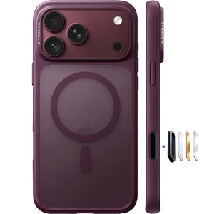 Stronger Magnetic Shockproof for iPhone 18 Pro Case, Purple | Fit for MagSafe, Military Grade Protection, Camera Control, DIY Button, Premium Feel, Translucent Slim Case, Burgundy Stronger Magnetic Shockproof for iPhone 18 Pro Case, Purple | Fit for MagSafe, Military Grade Protection, Camera Control, DIY Button, Premium Feel, Translucent Slim Case, Burgundy