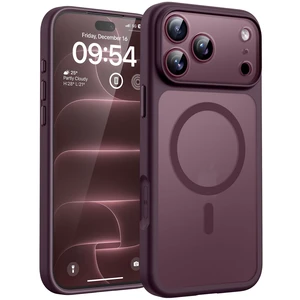 for iPhone 18 Pro Case Burgundy, Compatible with MagSafe | Built-in Magnets, Camera Control Cover, Full Camera & Military-Grade Protection Anti-Slip Slim Translucent Matte Phone Case for iPhone 18 Pro Case Burgundy, Compatible with MagSafe | Built-in Magnets, Camera Control Cover, Full Camera & Military-Grade Protection Anti-Slip Slim Translucent Matte Phone Case