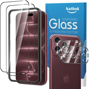 2+2 Pack for iPhone 18 Pro Max/17 Pro Max Screen Protector | with Camera Lens Protector,9H Tempered Glass Film,HD Clear Scratch Resistant,Bubble-Free 2+2 Pack for iPhone 18 Pro Max/17 Pro Max Screen Protector | with Camera Lens Protector,9H Tempered Glass Film,HD Clear Scratch Resistant,Bubble-Free