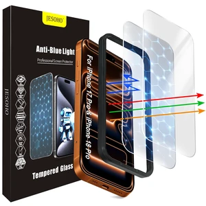 Screen Protector for iPhone 18 Pro & iPhone 17 Pro,6.3 inch,2 Pack | Blue Light Blocking Tempered Glass, Eye Protection, Case Friendly, No Bubble,Easy Installation Kit Screen Protector for iPhone 18 Pro & iPhone 17 Pro,6.3 inch,2 Pack | Blue Light Blocking Tempered Glass, Eye Protection, Case Friendly, No Bubble,Easy Installation Kit