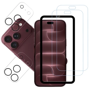 Anti Blue Light Screen Protector For iPhone 18 Pro Tempered Glass Film 2-Pack with Camera Lens Protector 2-Pack Easy Alignment Tool Anti Blue Light Screen Protector For iPhone 18 Pro Tempered Glass Film 2-Pack with Camera Lens Protector 2-Pack Easy Alignment Tool