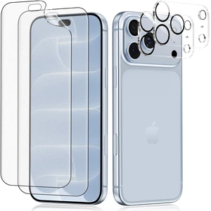 2+2 Pack for iPhone 18 Pro Matte Screen Protector | Anti Glare Anti Fingerprint Sensitive Touch Self Healing Bubble Free Flexible Film with Camera Lens Protector 2+2 Pack for iPhone 18 Pro Matte Screen Protector | Anti Glare Anti Fingerprint Sensitive Touch Self Healing Bubble Free Flexible Film with Camera Lens Protector