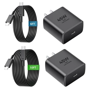 45W USB C Super Fast Charger Type C Charger Fast Charging Android Phone Charger Block with 10FT&6FT Type C Charging Cable for Samsung Galaxy S26 Ultra/S26/S26+/S25/S24/S23/S22/S21+/iPhone 18/17/16 45W USB C Super Fast Charger Type C Charger Fast Charging Android Phone Charger Block with 10FT&6FT Type C Charging Cable for Samsung Galaxy S26 Ultra/S26/S26+/S25/S24/S23/S22/S21+/iPhone 18/17/16