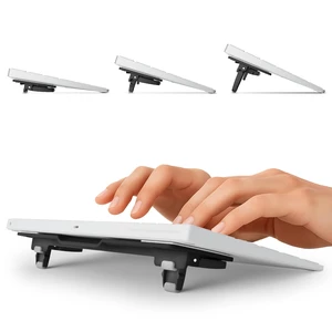 ESC Flip Keyboard Stand for Desk, Tilting Riser That Attaches to Your Keyboard 3 Adjustable Angles, Compatible with Apple Magic Keyboard, Logitech MX Keys, K380 & Flat-Back Models ESC Flip Keyboard Stand for Desk, Tilting Riser That Attaches to Your Keyboard 3 Adjustable Angles, Compatible with Apple Magic Keyboard, Logitech MX Keys, K380 & Flat-Back Models