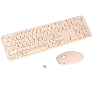 Wireless Keyboard and Mouse Combo, 2.4GHz Wireless (Khaki) | COVEVA Low Profile Quiet Typing Design, Plug and Play, 110 Round Keys Full-Size Silent Keyboard Set for PC, Tablet, Laptop Wireless Keyboard and Mouse Combo, 2.4GHz Wireless (Khaki) | COVEVA Low Profile Quiet Typing Design, Plug and Play, 110 Round Keys Full-Size Silent Keyboard Set for PC, Tablet, Laptop