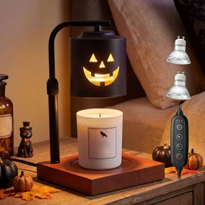 Halloween Candle Warmer Lamp with Timer, Adjustable Height Dimmable | Jack O Lanterns Pumpkin Lamp for Jar Candles, Electric Warming Light, Flameless Home Decor Wax Melter Lamps, Birthday Gifts Halloween Candle Warmer Lamp with Timer, Adjustable Height Dimmable | Jack O Lanterns Pumpkin Lamp for Jar Candles, Electric Warming Light, Flameless Home Decor Wax Melter Lamps, Birthday Gifts